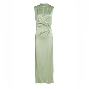 Vince Satin Wrap Dress